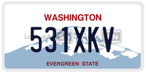 531XKV license plate in Washington