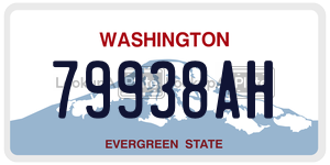 79938AH  license plate in WA