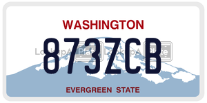 873ZCB license plate in Washington