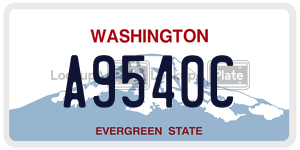 A9540C  license plate in WA