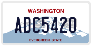 ADC5420  license plate in WA