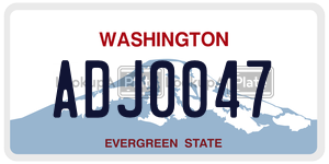 ADJ0047  license plate in WA