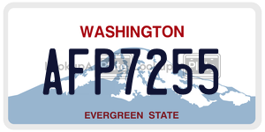AFP7255  license plate in WA