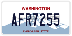 AFR7255  license plate in WA
