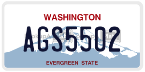 AGS5502  license plate in WA