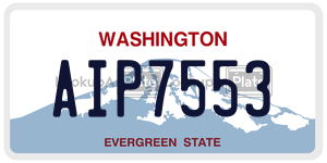 AIP7553  license plate in WA