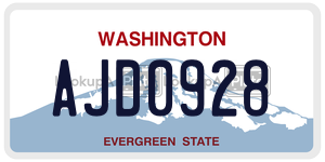 AJD0928  license plate in WA