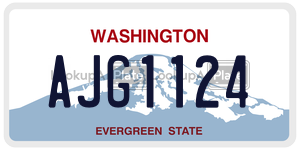 AJG1124  license plate in WA