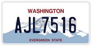 AJL7516  license plate in WA