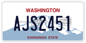 AJS2451  license plate in WA