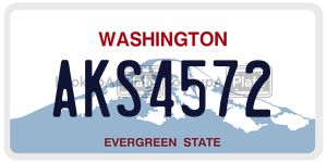 AKS4572  license plate in WA