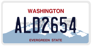 ALD2654 license plate in Washington