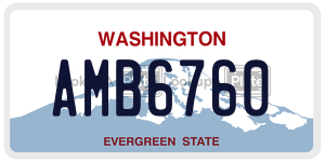 AMB6760  license plate in WA