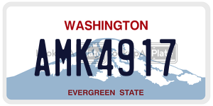 AMK4917  license plate in WA