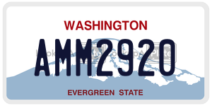 AMM2920  license plate in WA