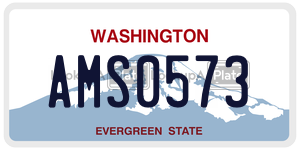 AMS0573  license plate in WA