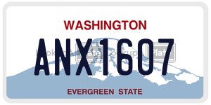 ANX1607 license plate in Washington
