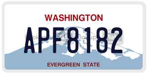 APF8182  license plate in WA
