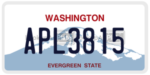 APL3815 license plate in Washington