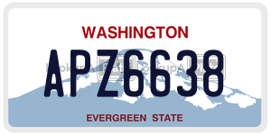APZ6638  license plate in WA