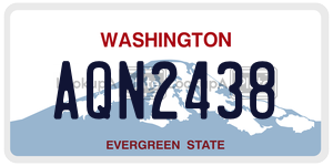 AQN2438  license plate in WA