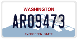 AR09473 license plate in Washington