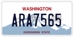 ARA7565 license plate in Washington