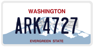 ARK4727  license plate in WA