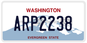 ARP2238 license plate in Washington