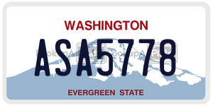ASA5778  license plate in WA