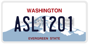 ASL1201  license plate in WA