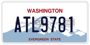 ATL9781 license plate in Washington