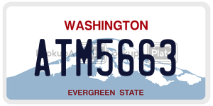 ATM5663  license plate in WA