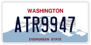 ATR9947  license plate in WA