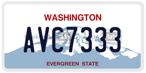 AVC7333  license plate in WA