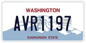 AVR1197  license plate in WA