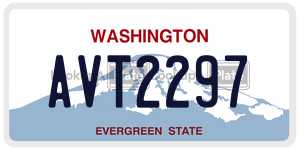 AVT2297  license plate in WA