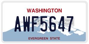 AWF5647  license plate in WA