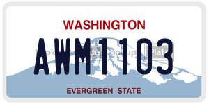 AWM1103  license plate in WA