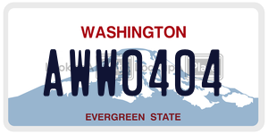 AWW0404  license plate in WA