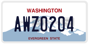 AWZ0204  license plate in WA