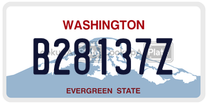 B28137Z license plate in Washington