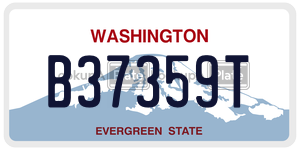 B37359T license plate in Washington
