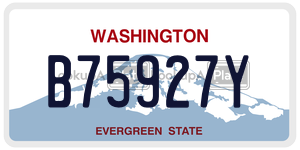 B75927Y  license plate in WA