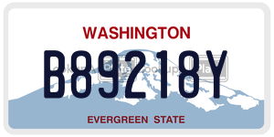 B89218Y  license plate in WA