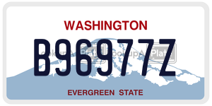 B96977Z  license plate in WA