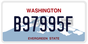 B97995F  license plate in WA