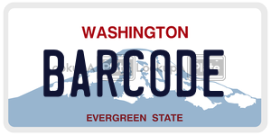 BARCODE  license plate in WA
