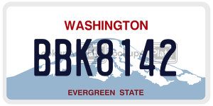 BBK8142  license plate in WA