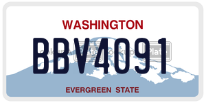 BBV4091  license plate in WA